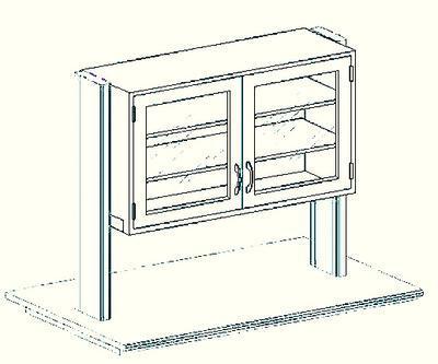 VWR® Atlas Overhead Storage Cabinets with Hinged Doors