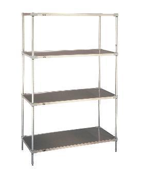 Super Erecta Shelf® Solid Shelving, All-Stainless Steel, Metro™