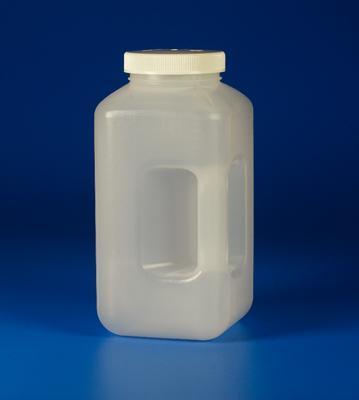 VWR® Large Square Bottle, Polypropylene, Wide Mouth