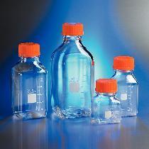 Storage Bottles, Square, Polycarbonate, Sterile, Corning®