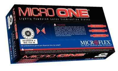 Micro One® Lightly-Powdered Latex Gloves, Microflex®