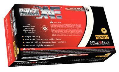 Nitron One® Lightly-Powdered Nitrile Gloves, Microflex®