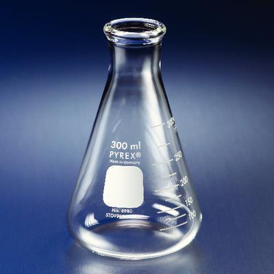 PYREX® Erlenmeyer Flasks, Graduated, Narrow Mouth, Corning®