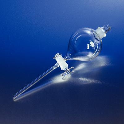 PYREX® Globe-Shaped Separatory Funnels with [ST] Glass Stopper and [ST] Stopcock, Corning®