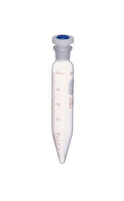 KIMAX® Heavy-Duty Centrifuge Tube, Graduated, with Flathead PTFE [ST] Stopper, Kimble Chase