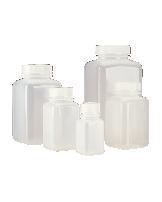 Nalgene® Square Bottles, Polypropylene, Wide Mouth, Thermo Scientific