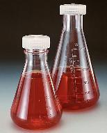 Nalgene® Erlenmeyer Flasks with Polypropylene Screw Cap, Polycarbonate, Thermo Scientific