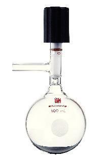 Synthware Flask with High Vacuum Valve, Kemtech America