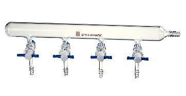 Synthware Vacuum Manifold with PTFE Stopcocks, Kemtech America