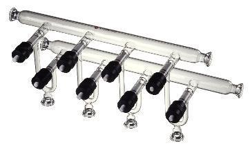 Synthware Double Bank Manifold with #15 O-Ring Joints, Kemtech America