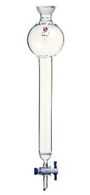 Synthware Chromatography Columns with Spherical Joint, Reservoir, Fritted Disc, and PTFE Stopcock, Kemtech America