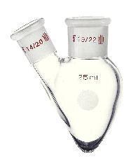 Synthware Pear-Shaped Flasks with Two Necks, Kemtech America