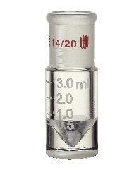 Synthware Conical Reaction Vials, Graduated, with 14/20 Joint, Microscale, Kemtech America