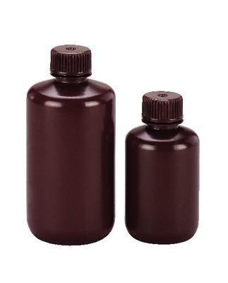 VWR® Laboratory Bottles, Amber High-Density Polyethylene, Narrow Mouth