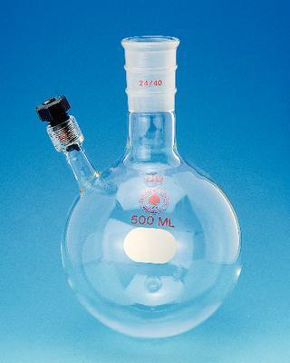 Round-Bottom Flasks with Threaded Side Port, Ace Glass Incorporated