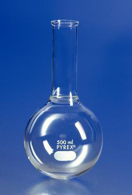 PYREX® Round-Bottom Boiling Flasks, Long Neck, Corning®