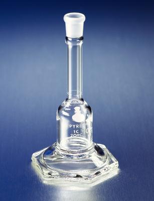 PYREX® Volumetric Flasks, Micro, Hexagonal Base, [ST] Stopper, Class A, Corning®