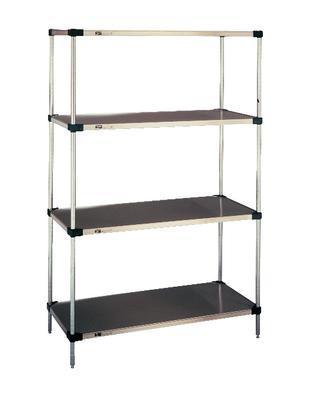 Super Erecta Shelf® Solid Shelving, Galvanized, Metro™