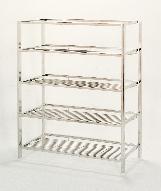 Stainless Steel Slanted Storage Rack, Bandy