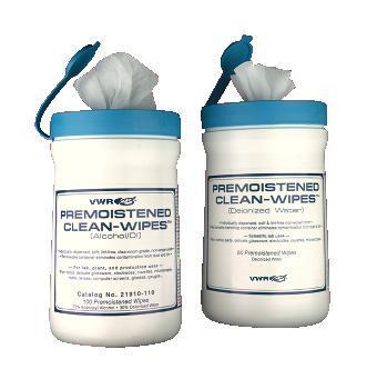 VWR® Premoistened Clean-Wipes™ Wipers