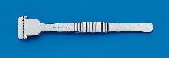 Wafer Tweezers, Flat, Grooved Gripping Edge, Uni-Fit