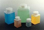 VWR® Square Bottles, Polyethylene, Wide Mouth