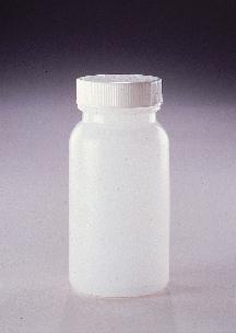 VWR® Wide Mouth Round Bottles, High-Density Polyethylene, with Caps