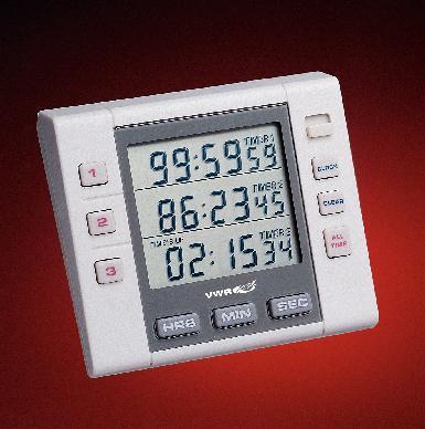 VWR® Three-Channel Alarm Timer with Triple Display