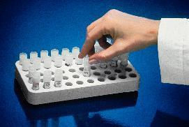 Nalgene® Cryogenic Vial Holder, Polycarbonate, 50-Position, Thermo Scientific