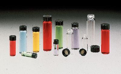 KIMAX® Sample Vials, Borosilicate Glass, with Rubber-Lined Screw Cap, Kimble Chase