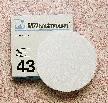 Grade 43 Quantitative Filter Paper, Ashless, Whatman®