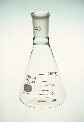 PYREX® Erlenmeyer Flasks, Graduated, Narrow Mouth, [ST] Joint, Corning®