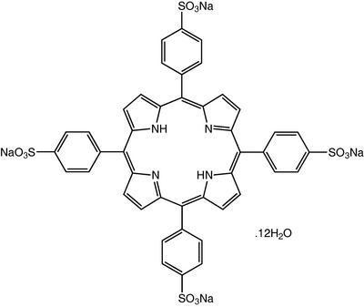 Tetrasodium meso-tetra(sulfonatophenyl)porphine dodecahydrate, 95%