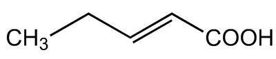 trans-2-Pentenoic acid, 90+%, remainder other isomers