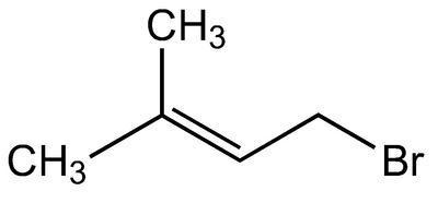 1-Bromo-3-methyl-2-butene, 90+%, stab. with silver