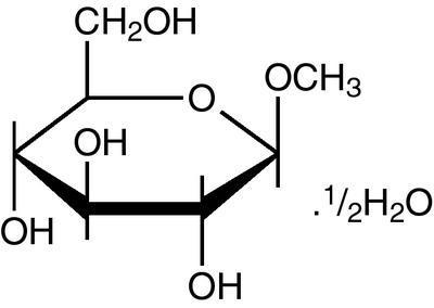 Methyl β-D-glucopyranoside hemihydrate, 98%