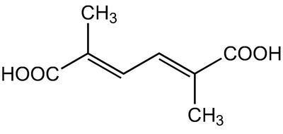 2,5-Dimethyl-2,4-hexadienedioic acid, 98%