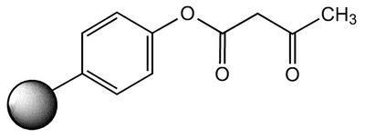 Phenyl acetoacetate on polystyrene, ca 3 mmol/g