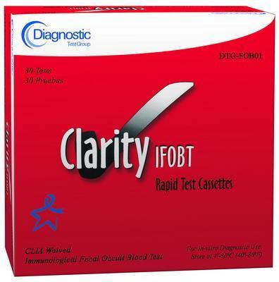 Clarity One-Step Immuno Fecal Occult Blood Test, Diagnostic Test Group