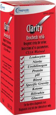 Clarity Urocheck Urinalysis Strips, Diagnostic Test Group