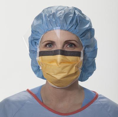 KIMBERLY-CLARK® FLUIDSHIELD™ Fog-Free Surgical Mask, with Wraparound SPLASHGUARD™ Anti-Glare Visor, KIMBERLY-CLARK PROFESSIONAL®