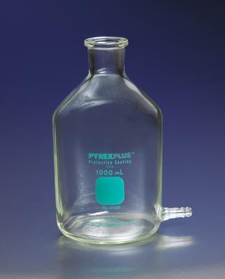 PYREXPLUS® Coated Aspirator Bottles with Bottom Sidearm, Corning®