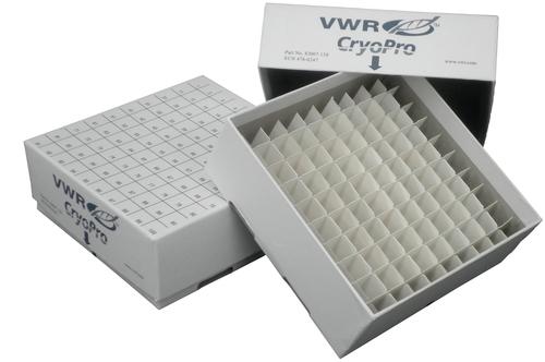 VWR® CryoPro® Fiberboard Storage Boxes and Dividers