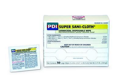 Super Sani-Cloth® Germicidal Disposable Wipes, PDI®