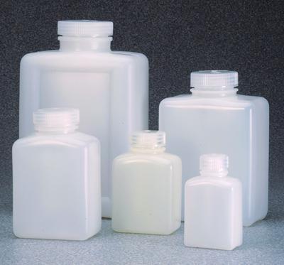 Nalgene HDPE Rectangular Bottles HDPE, Bulk Pack, Thermo Scientific