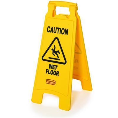 Folding "Caution Wet Floor" Floor Sign, Rubbermaid®