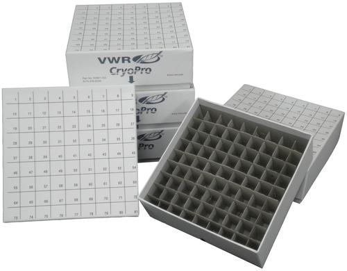 VWR® CryoPro® Fiberboard Storage Boxes and Dividers