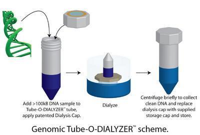 Genomic Tube-O-DIALYZER™ for Rapid Clean Up of Genomic DNA , G-Biosciences