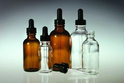 Dropper Bottles, Clear, Round, Qorpak®