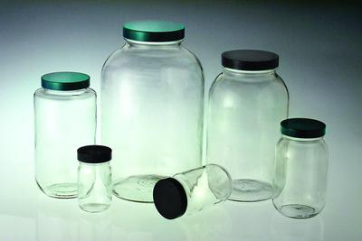 Standard Wide Mouth Bottles, Vacuum and Ionized, Clear, Qorpak®